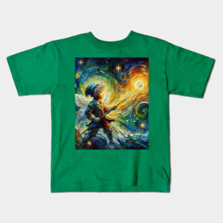 Magic Fairy in Starry Night Kids T-Shirt